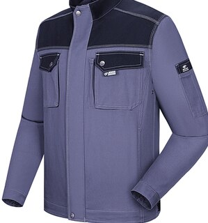 2020 svejsedragter slidstærk elektriker uniform smudsafvisende langærmet autoværksted mekaniker outfit jakke top: Grå / L