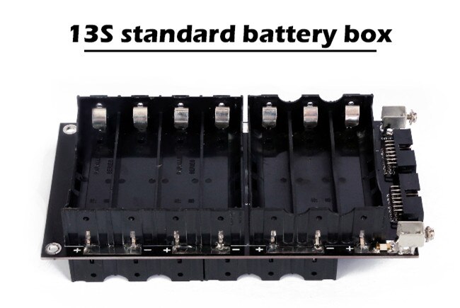 13s 14s power bank kasse 48v bms batteri holder lithium batteri kasse / boks balance kredsløb 20a 45a diy ebike elbil cykel: 13s standard kasse
