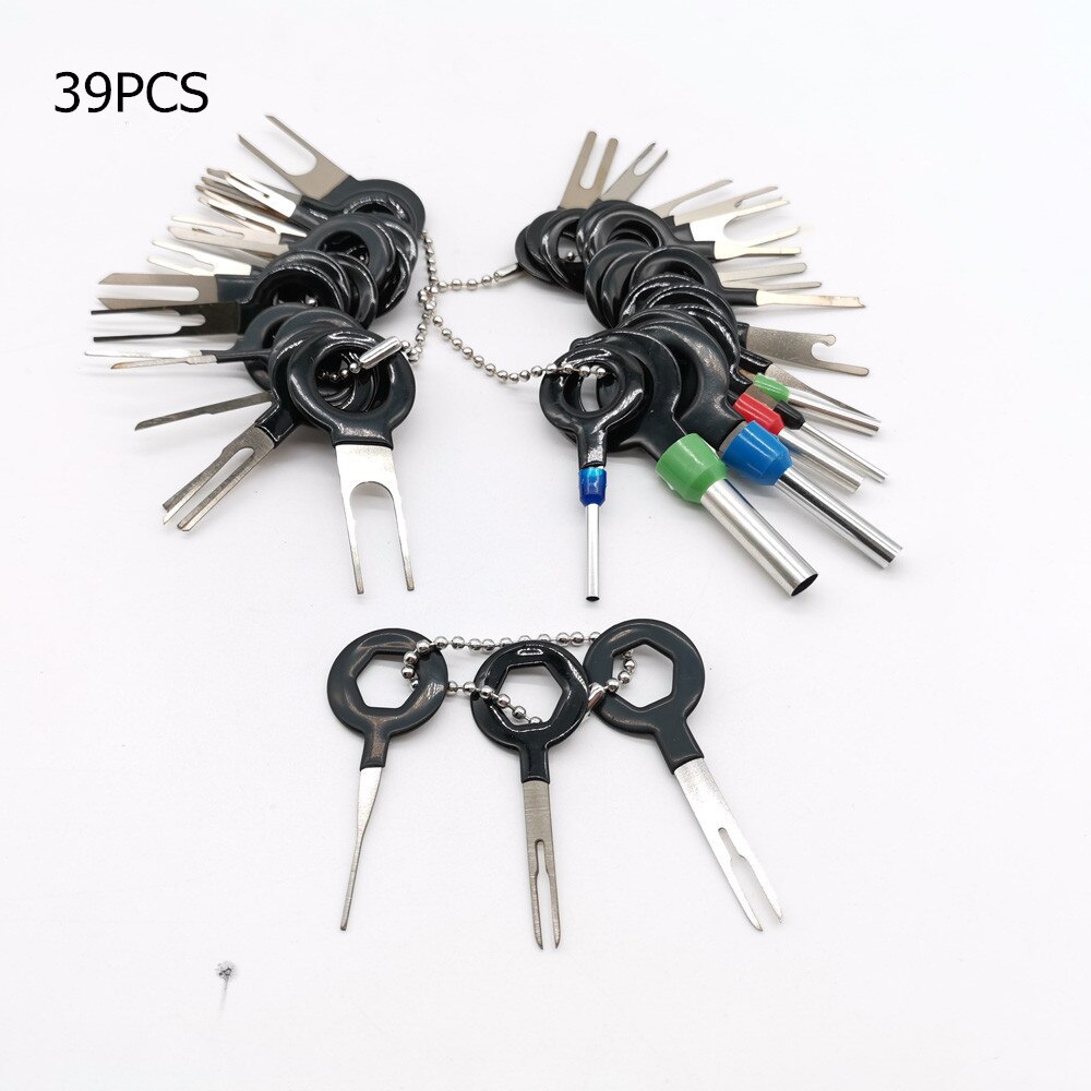 39/46pcs Car Terminal Removal Tool Pin Extractor Puller Wire Plug Connector Repair Kit Remover