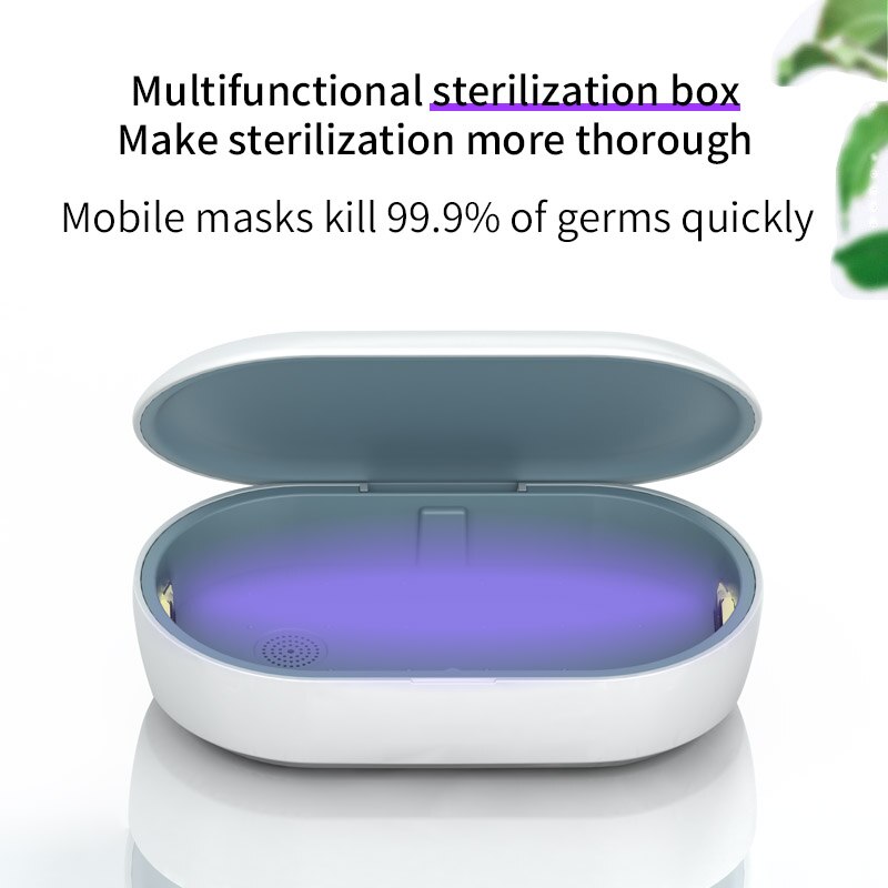 UVC LED Lamp Disinfection Box Germicidal UV Light Sterilizer for Toothbrush Ultraviolet disinfection box for Wireless charger