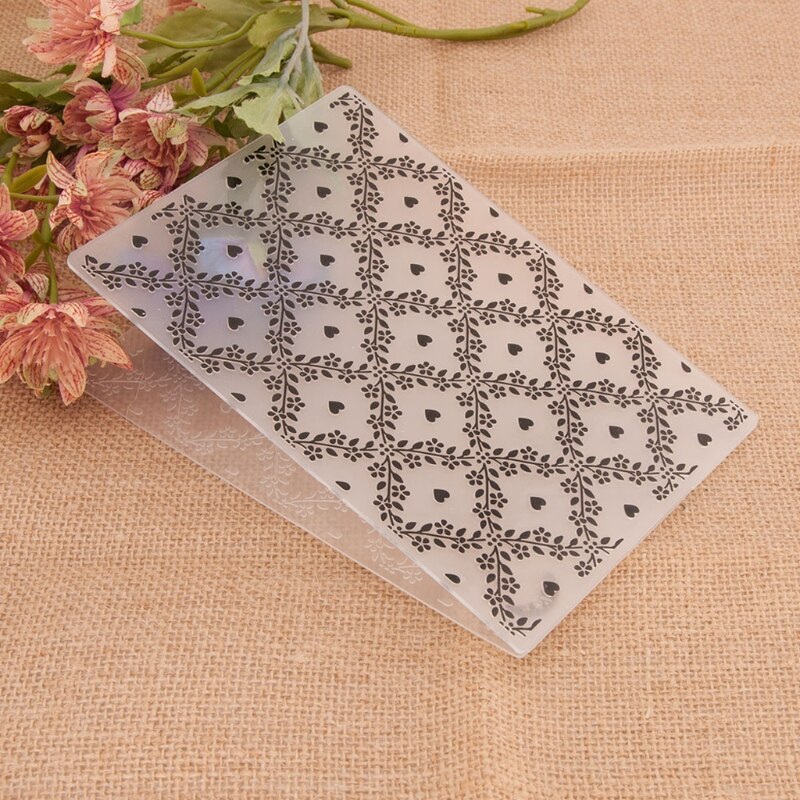 Flower Vine Plastic Embossing Folder Stencil Template DIY Craft Making Pattern Background Paper Cards Scrapbooking Album Y5GB