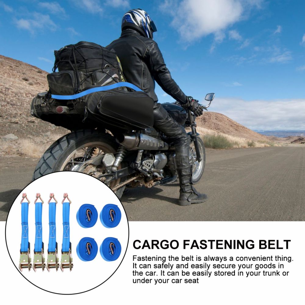 4pcs Cargo Binding Belt Tensioner Fastening Belt Tightening Belt Binding Device