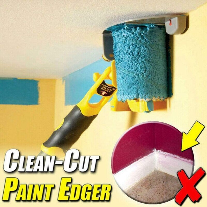 Paint Roller Brush Set with Stick Paint Brush Set Paint Roller Pro Brush Door and Window Base Paint Brush Wall Tool