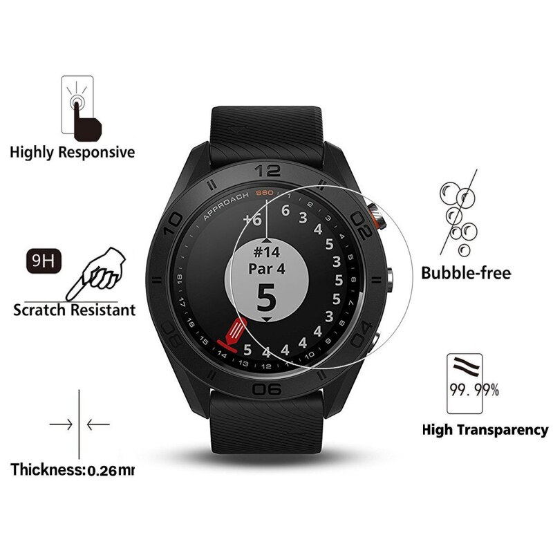 Dla Garmin podejście S4 S6 S60 S40 ochronne szkło hartowane na ekran Film dla Garmin vivomove vivoactive 3 trener HR inteligentny zegarek