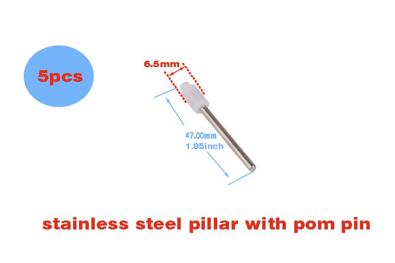 Valvola Z ad alta pressione riempimento aria di immersione distanza di uscita ingresso 16MM: SS POM corto 5pezzi