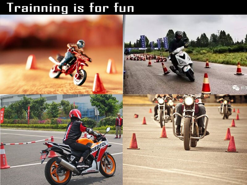 70cm warning emergency telescopic cone reflector cone roadblock motorcycle training accessory