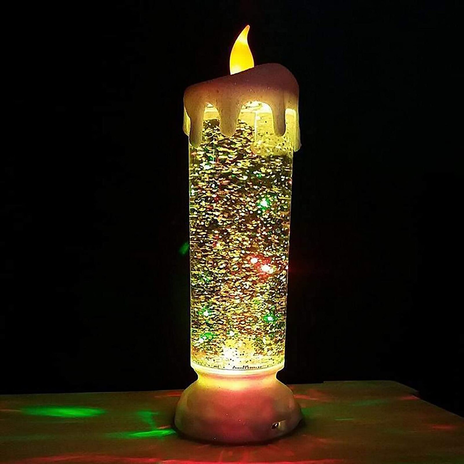 Farbe-Veränderbar Kerze bilden LED Nachtlicht Hause Schreibtisch Party Dekor Lampe Atmosphäbetreffend-Dekorative Lichter LED Nacht licht