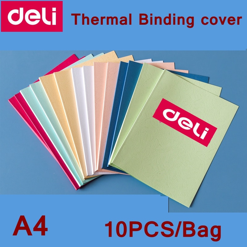 10 Stks/partij SC-2-C #2Mm (9-15pageS) a4 Gekleurde Thermische Binding Cover Lijm Binding Cover Thermische Boek Covers Punch Binding Cover