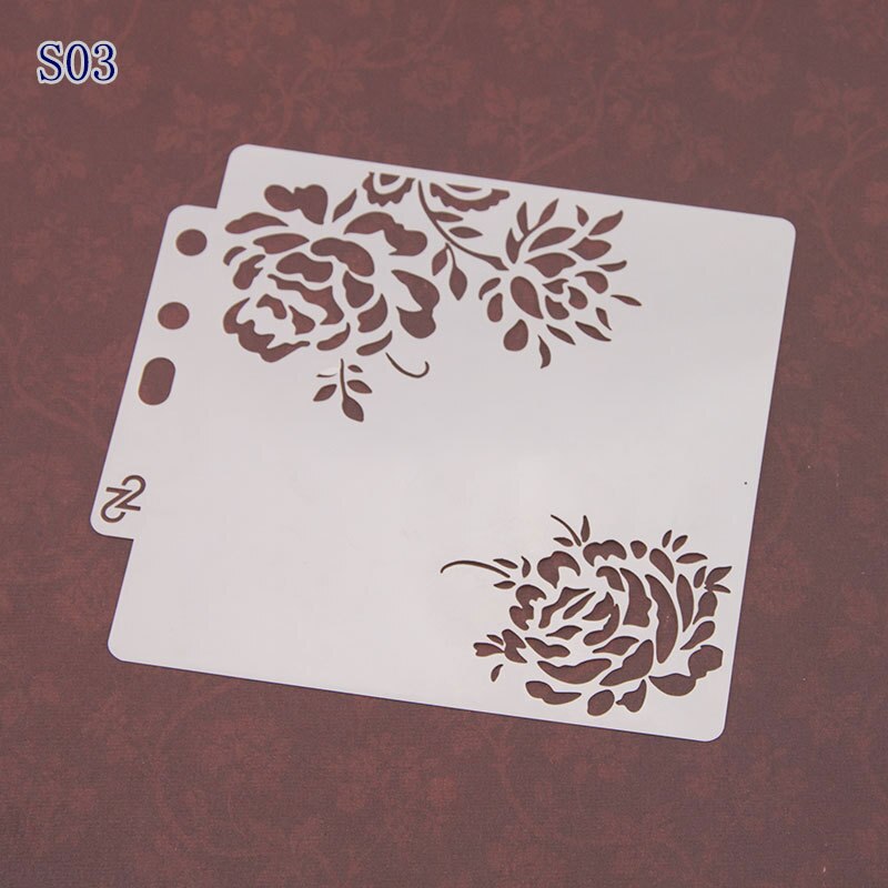 Cat Decorative Ruler Spray Painting Stencil Drawing Tool for Coffee Baking Cake Spraying Scrapnooking DecorationTemplate