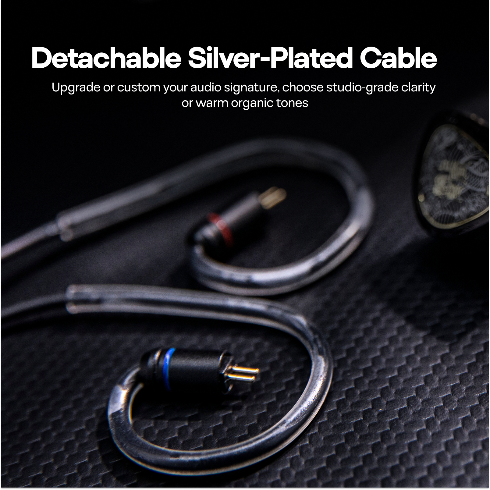 TANGZU schwach'er S.G II 10 mm dynamischer Treiber mit Haustier-Membran, IEM-Ohrhörer mit 3,5 mm/4,4 mm/Typ-C-Optionen