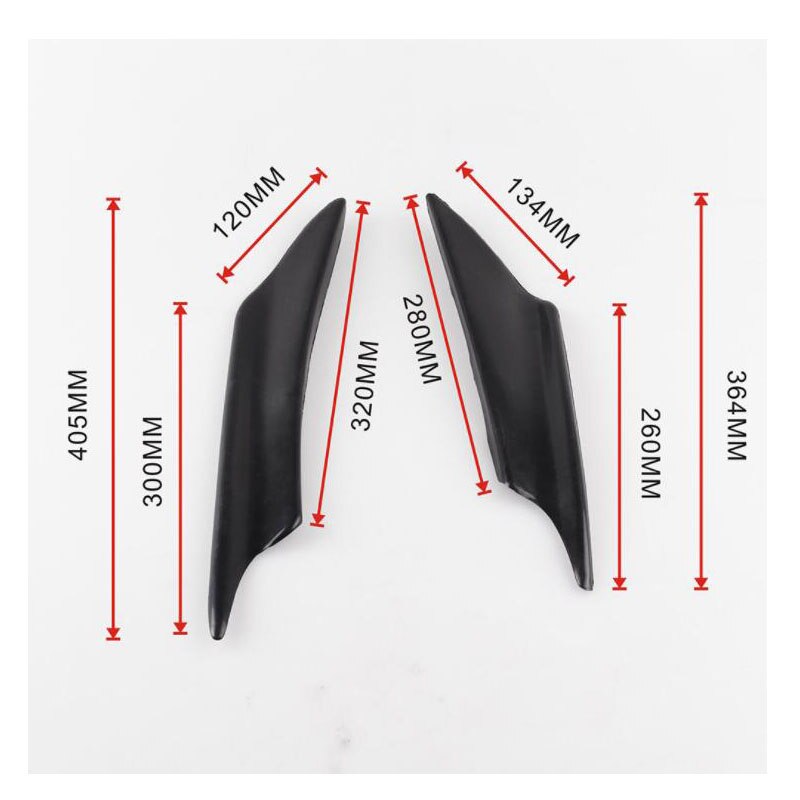 Car modified bumper wind knife carbon fiber spoiler car exterior decoration
