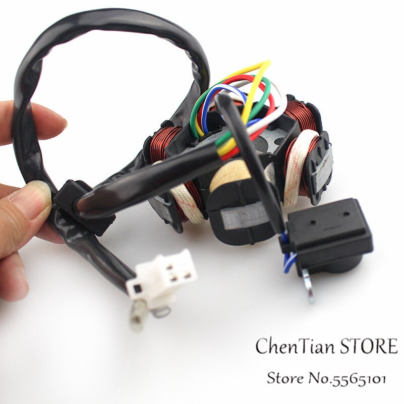 MAGNETO STATOR 6 COIL POLE GY6 50cc 110cc 125cc 150cc SCOOTER ATV GO KART LANCE ZNEN JONWAY COOL SPORTS TAOTAO ROKETA