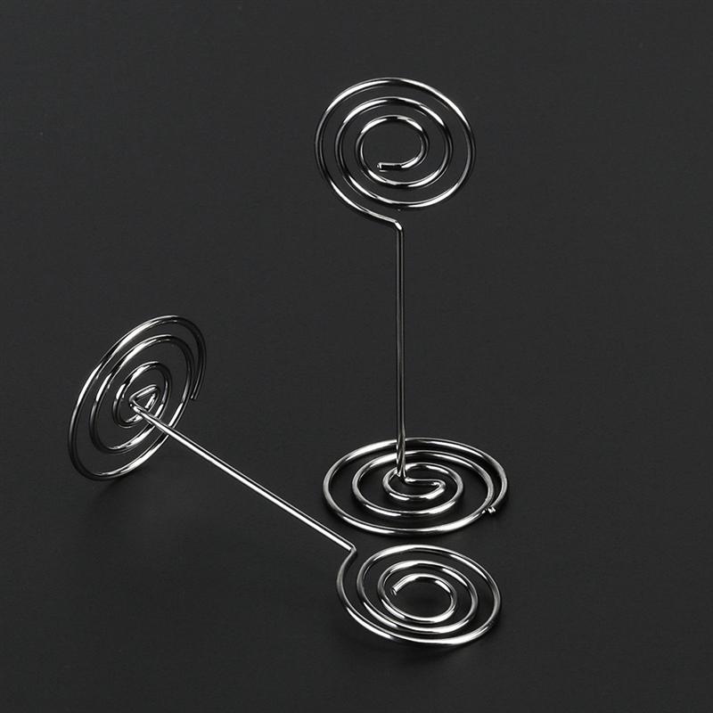 12Pcs Foto Clip Houder Stands Tafel Nummer Kaarthouders Plaats Kaart Papier Menu Clips Voor Bruiloft Tafel Decoratie
