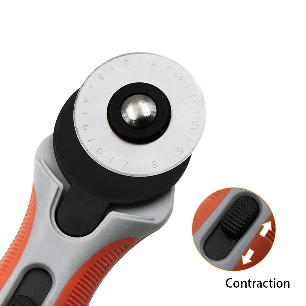 45mm Leather Fabric Rotary Cutters Roller Cutting Tools With Sharp Blades For Felt Cloth Patchwork Leathercraft