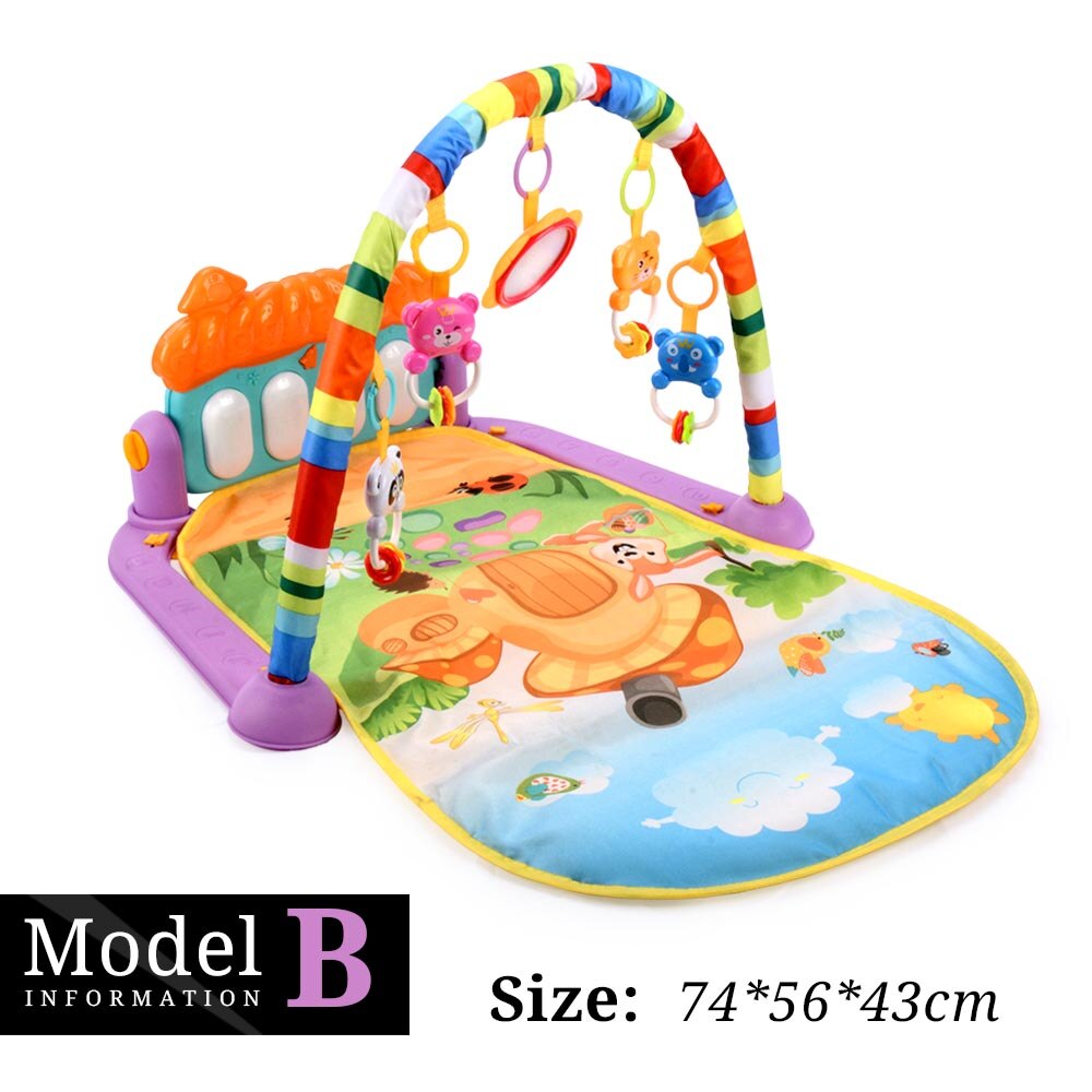 16 Stijlen Baby Muziek Rack Speelkleed Kid Rug Puzzel Tapijt Piano Toetsenbord Zuigeling Playmat Vroege Onderwijs Gym Kruipen Spel pad Speelgoed: Model B