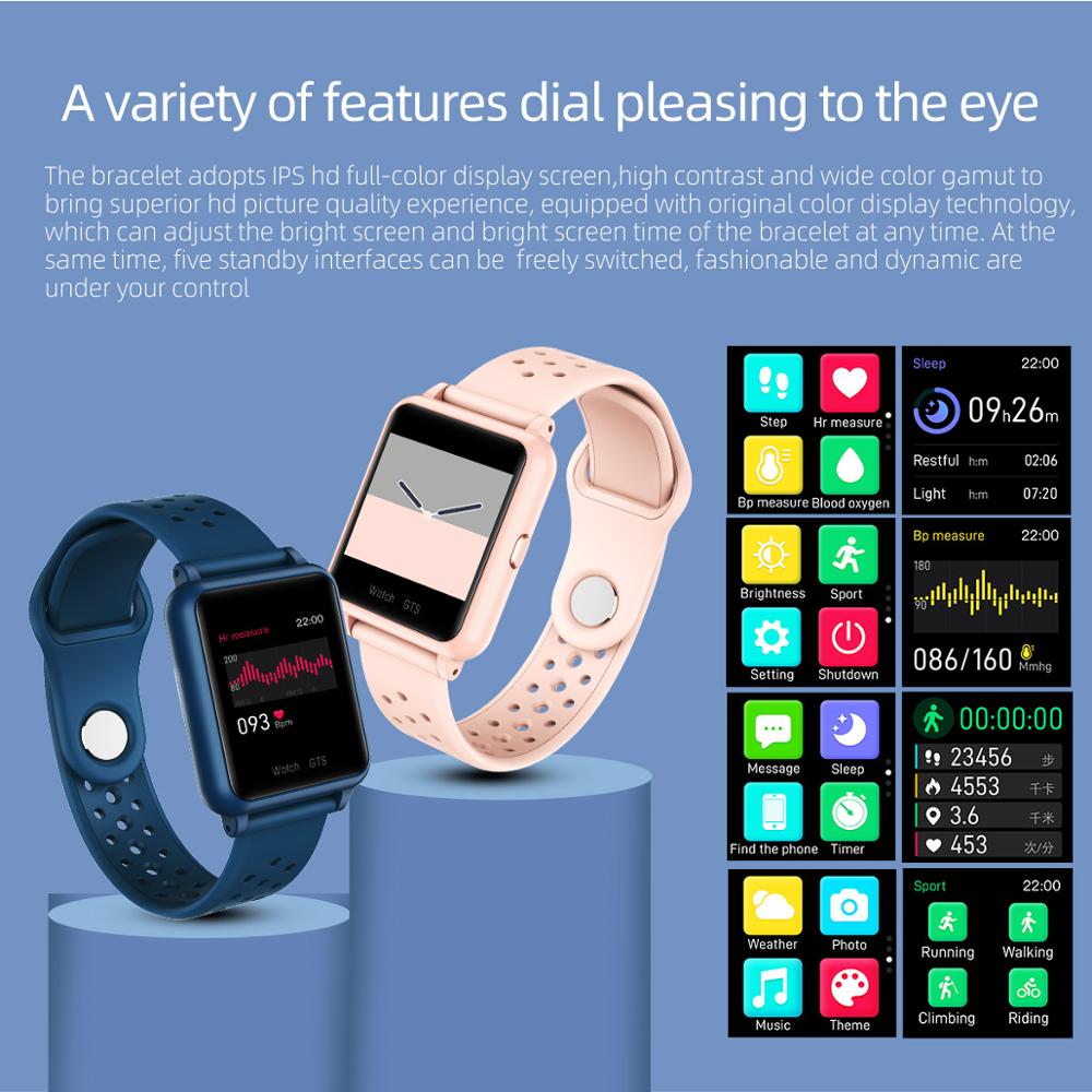 Smart Watch 1.3 Inch Smart Heart Rate Monitor Waterproof Swimming Bluetooth Watch Multiple Sports Mode Smart Monitoring Watch