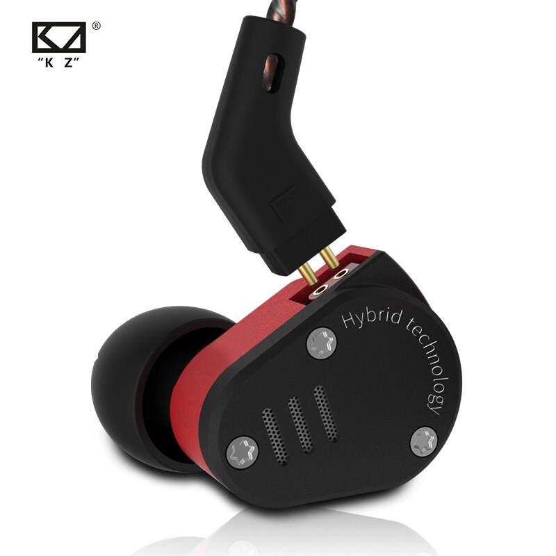 CCA ZSA In-Ear Monitors - Hybrid HiFi Bass Headphones - Wired Earphones with Mic Option