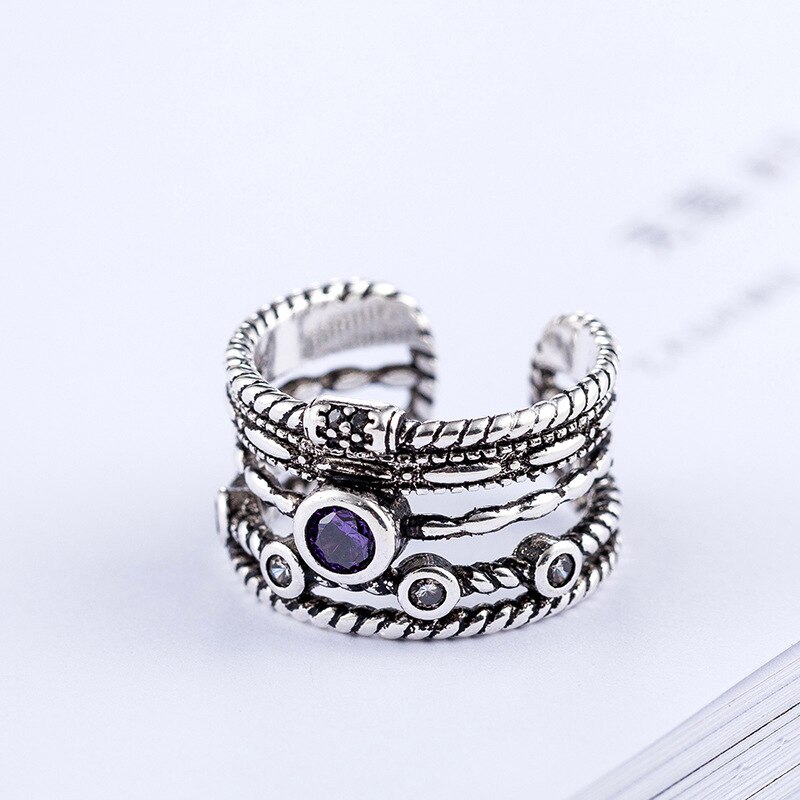 Persoonlijkheid Bohemian Vintage Crystal Kettingen Ringen Voor Vrouwen Mannen Vintage Ringen Gothic Sieraden Valentines