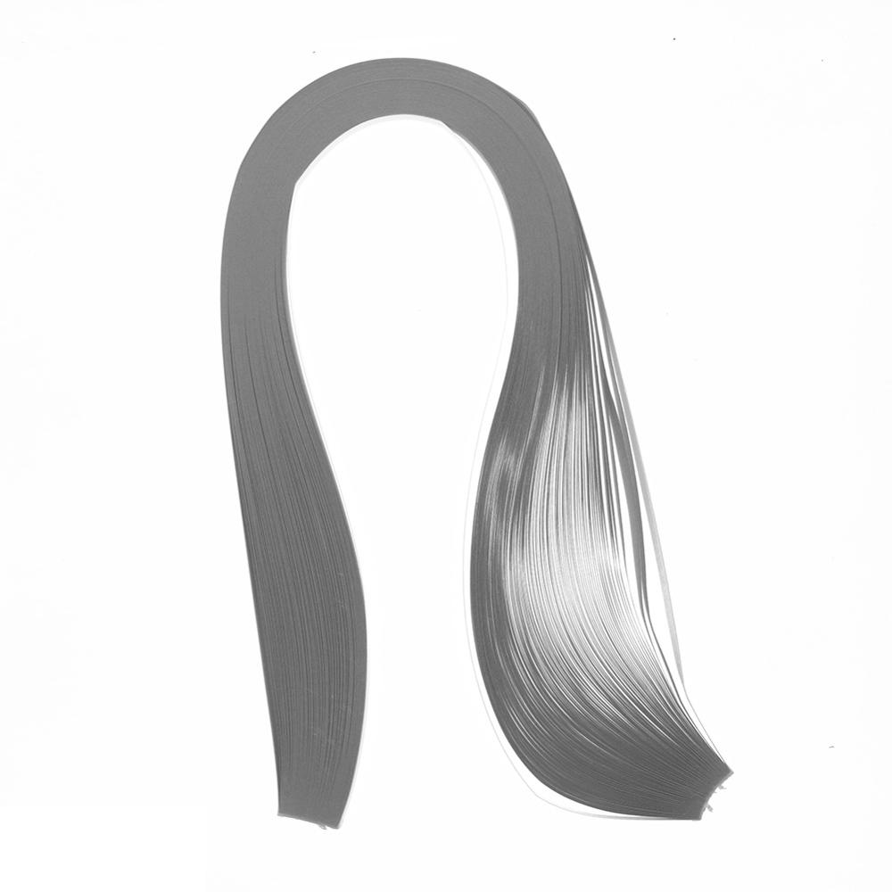 DIY 120 Streifen Quilling Papier 5mm Breite Mehrere Einfarbig Origami Papier Hand Handwerk Dekoration Druck Linderung #259127: grau