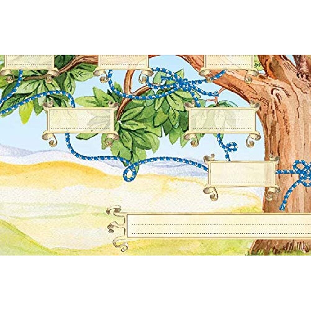 Family Tree Chart Family Tree Diagram 6 Generation Fillable Ancestry Chart DIY Canvas Genealogy Wall Decor