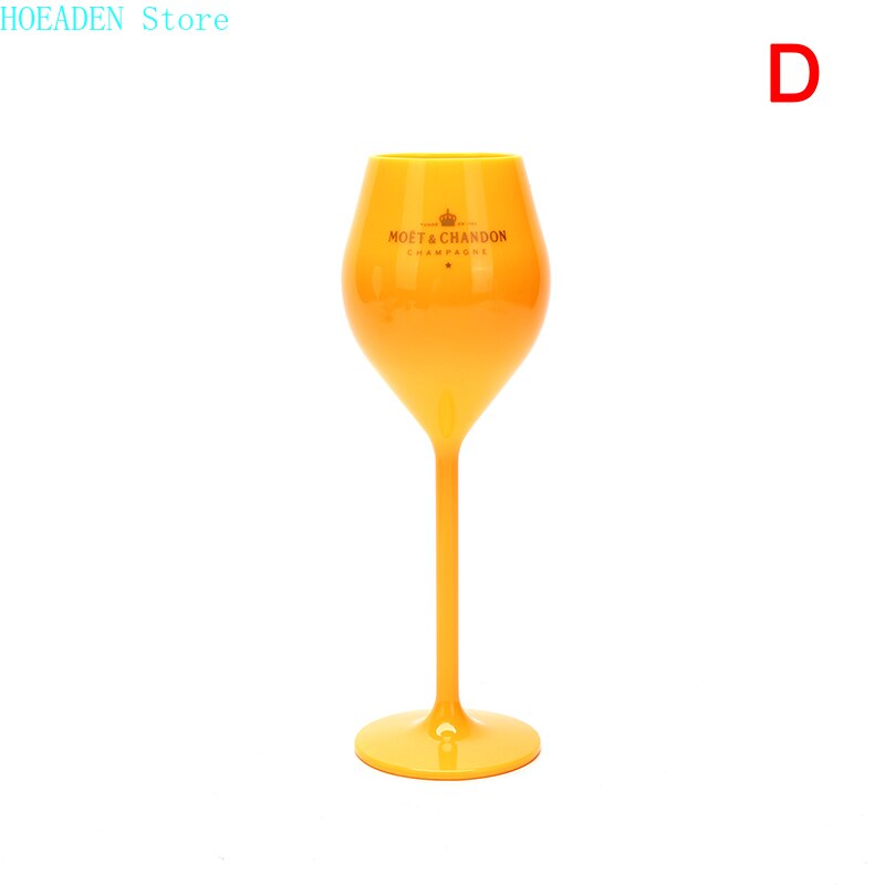 Fabriks plast vinglas ps akryl pc plastik glas champagne fest glas vinglas: D -1 stk