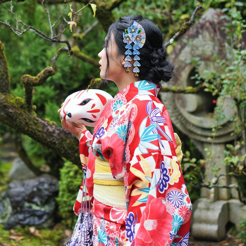 Japansk stil hårnål tofs hårklämma klassisk huvudbonad hårdekoration traditionella hårpinnar för hår kvinnor tjej
