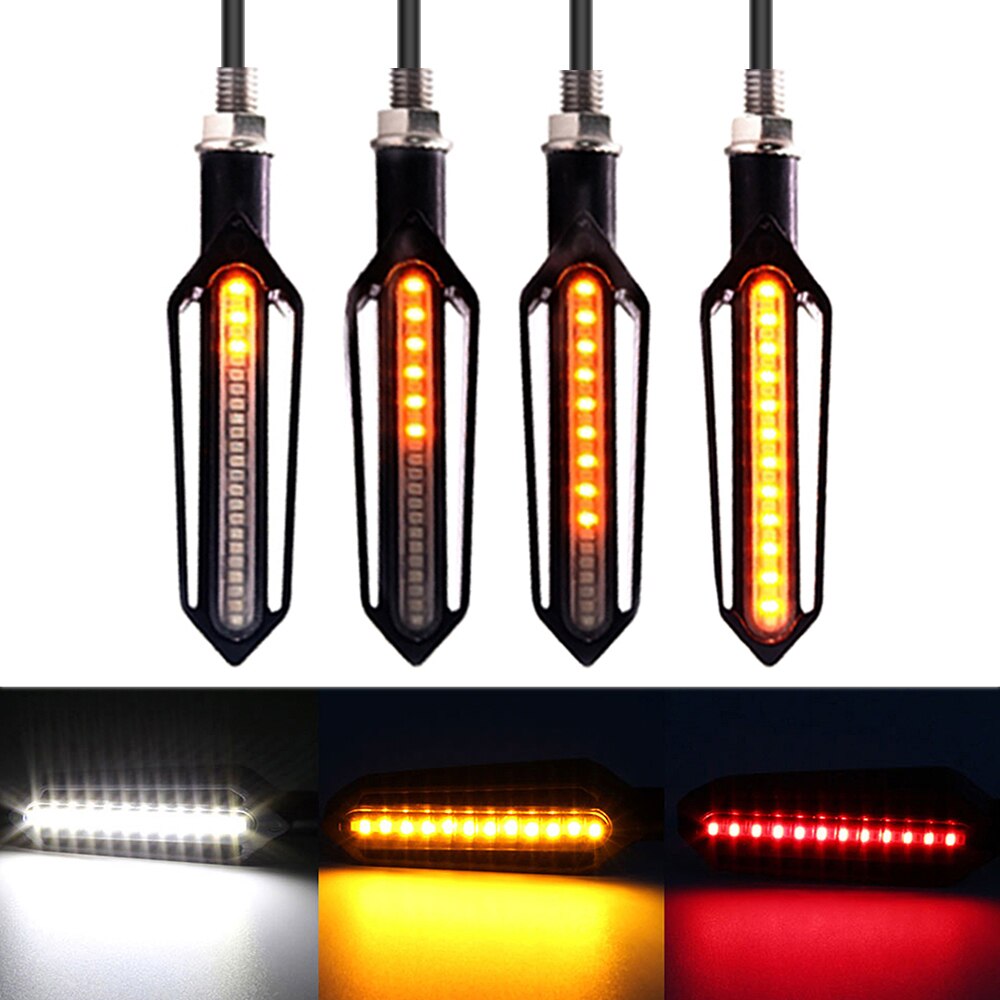 Voor Honda Cb 400 Cb 500 CB600 599 919 Hornet 250 Vtr 250 Vfr 400 Motorcycle Knipperlichten Vloeiende flicker Led Oogkleppen