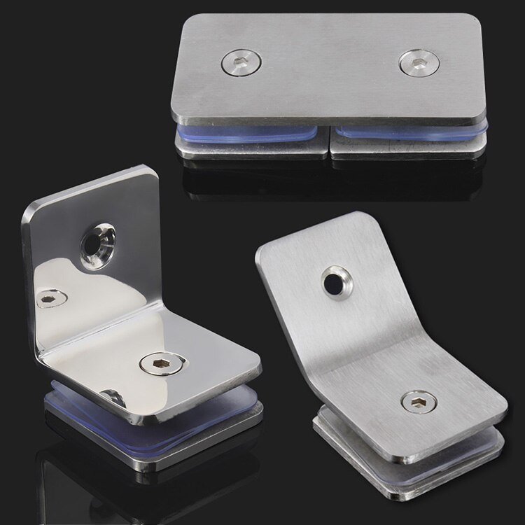 glass clamp door stainless steel clip hardware part spreader Shower room fixed bracket sliding door furniture