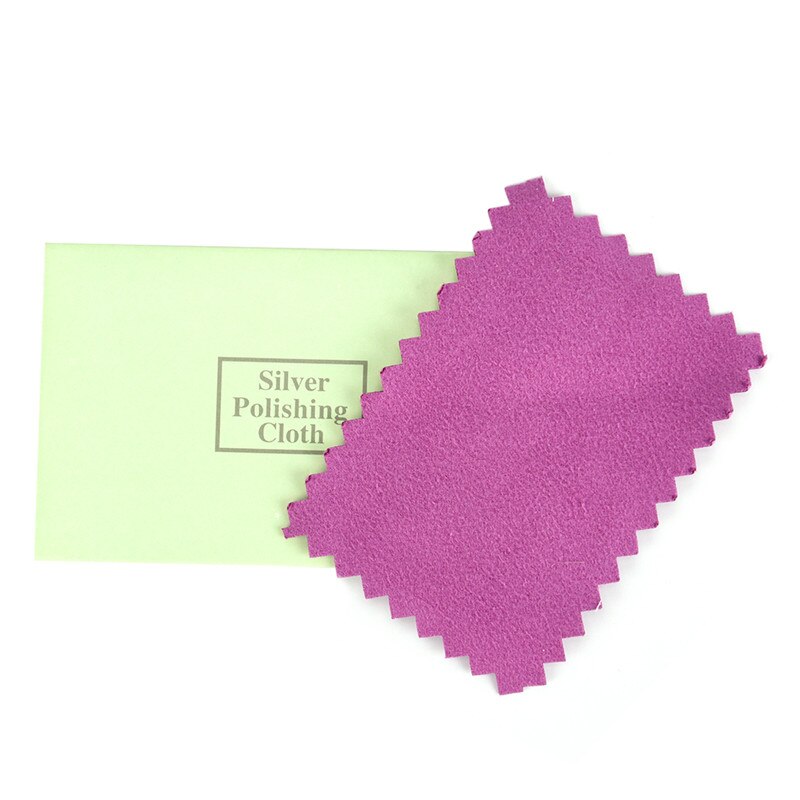 10pcs Clean Cleaning Cloth Polishing Cloth For Sterling Platinum Jewelry Anti Tarnish