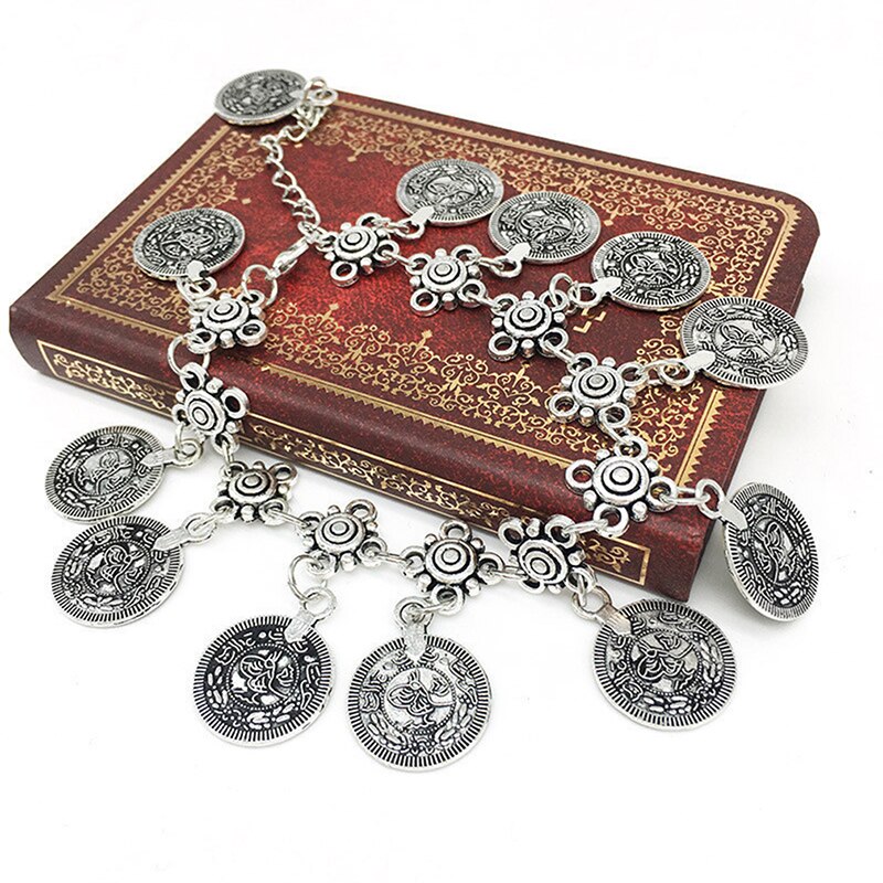 Ancient Coin Foot Bracelet On The Leg Women Anklets Chain Enkelbandje Ankle Jewelry