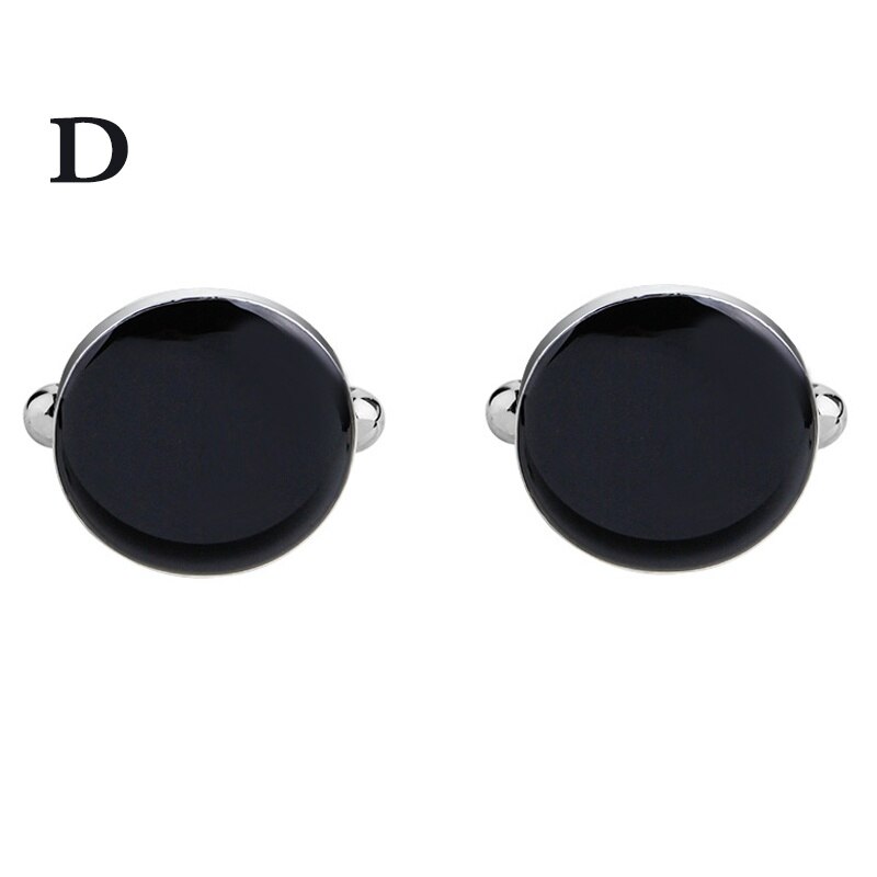 1 Pair Business Shirt Cufflinks Cuff Button Alloy Jewelry Party Decor Men's Wedding: D