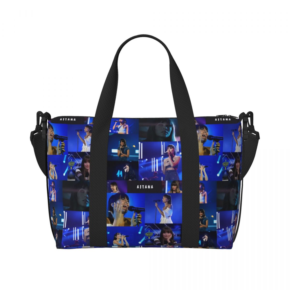 Brugerdefineret skønhed aitanas tote taske til kvinder stor kapacitet spansk sanger gym strand rejsetasker: Lavendel