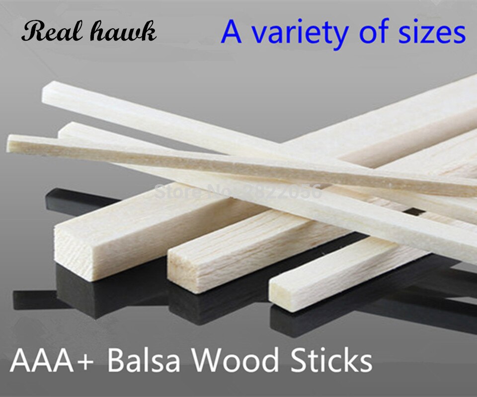 200mm long 1.5x1.5/2x2/2.5x2.5/3x3/4x4/5x5/6x6/7x7mm Square wooden bar AAA+ Balsa Wood Sticks Strips for airplane/boat model DIY