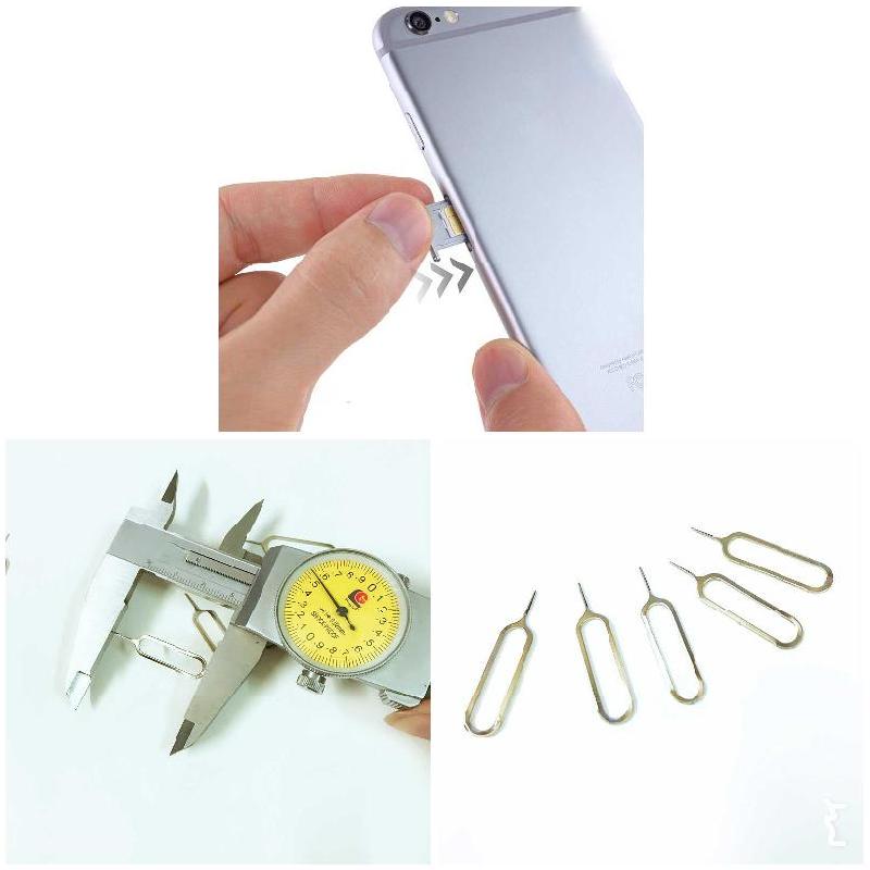 10 Pcs Slim Sim Kaart Lade Pin Eject Removal Tool Naald Opener Ejector Voor Meest Smartphone SGA998