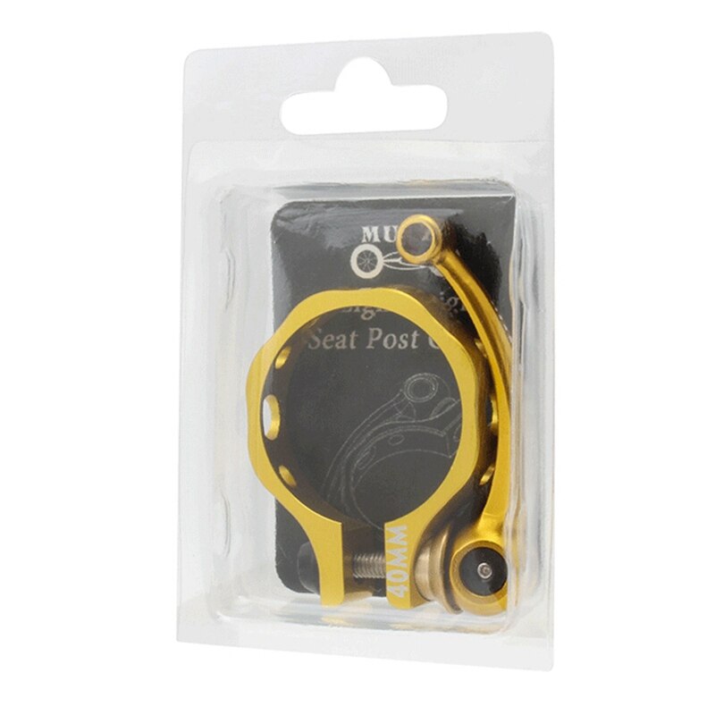 MUQZI Folding Bike Seat Post Clamp Ultralight Aluminum Alloy Quick Release Seatpost Collar 40mm for Folding Bikes