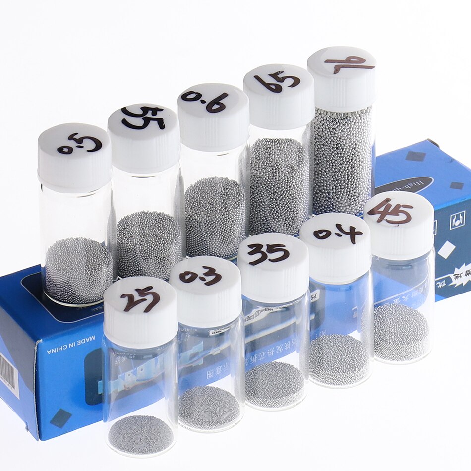 1PCS 25K BGA solder balls leaded 0.25 0.3 0.35 0.4 0.45 250K 63Sn / 37Pb Solder Spheres balls