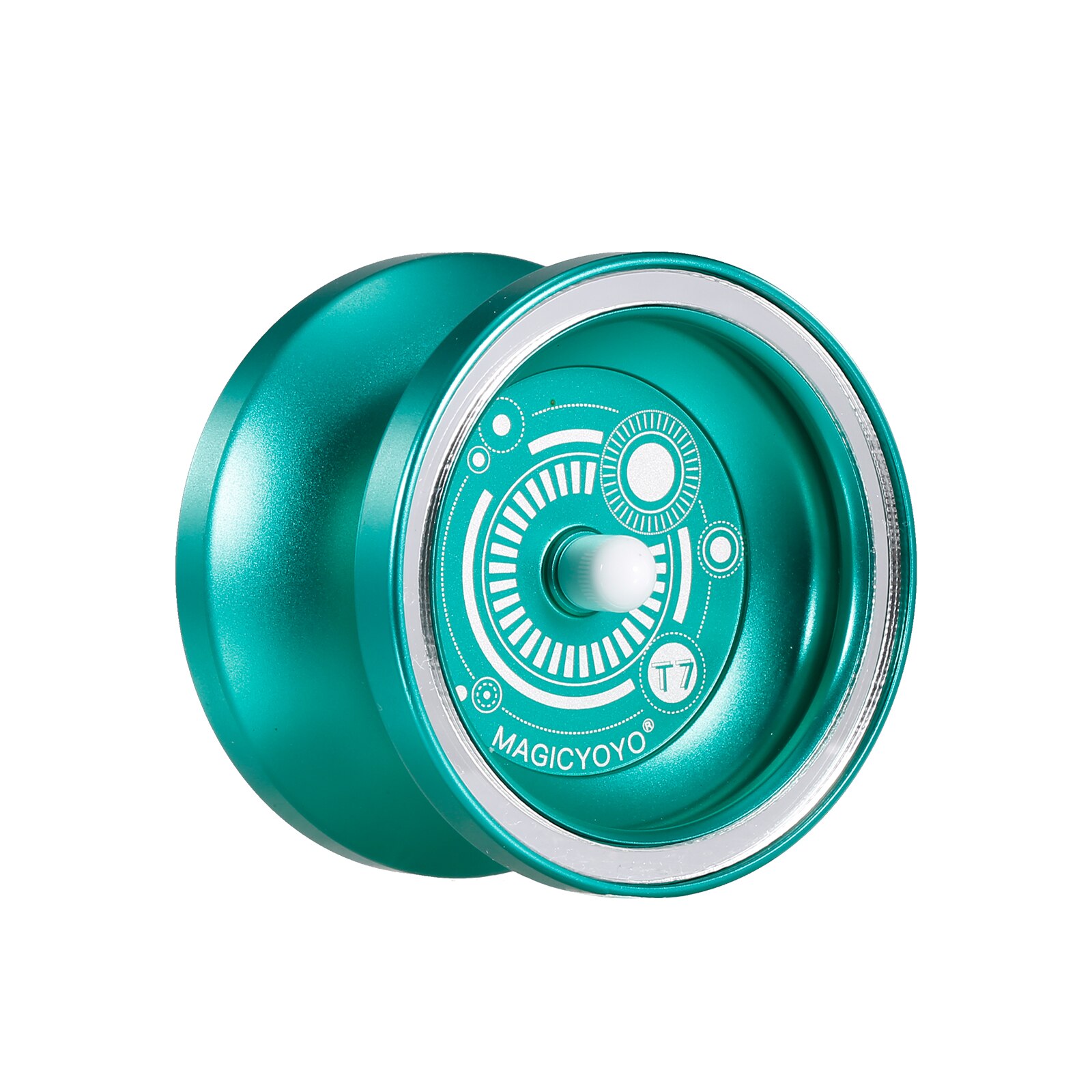 Metalen Yoyo T7 Responsieve Yoyos Aluminium Legering Yoyo Klassieke Speelgoed Diabolo Kids Beginner Speelgoed: green