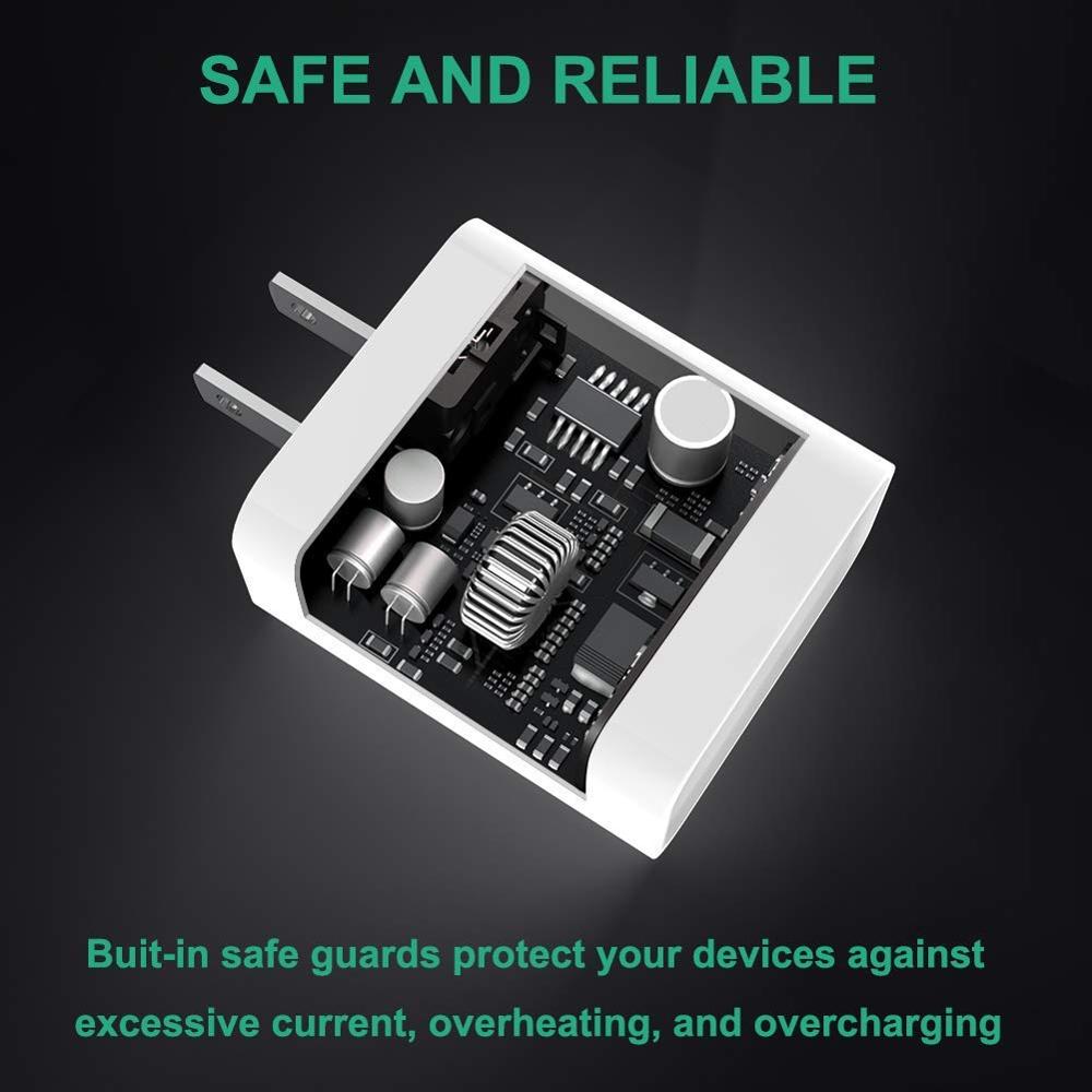 For Apple Charger 18W PD 3.0 Charger QC 4.0 3.0 USB Type C Quick Charge 4.0 For iPhone 11 Xs X 8 Fast Charging Power Type-C