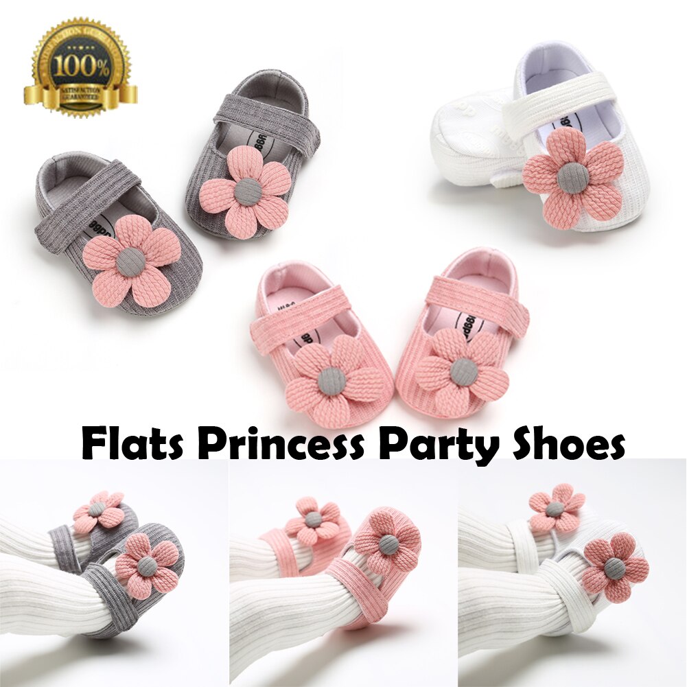 Toddler baby girl blommiga skor barn flickor lägenheter baby skor bröllop prinsessa fest sko