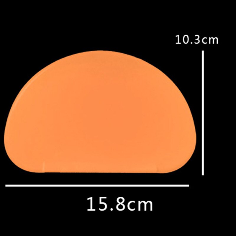 Plastic Dough Scraper for Bread Making & Cake Decorating Pastry Tools Plane regiment Shave cream Bake plastic scratchers: semicircle-soft