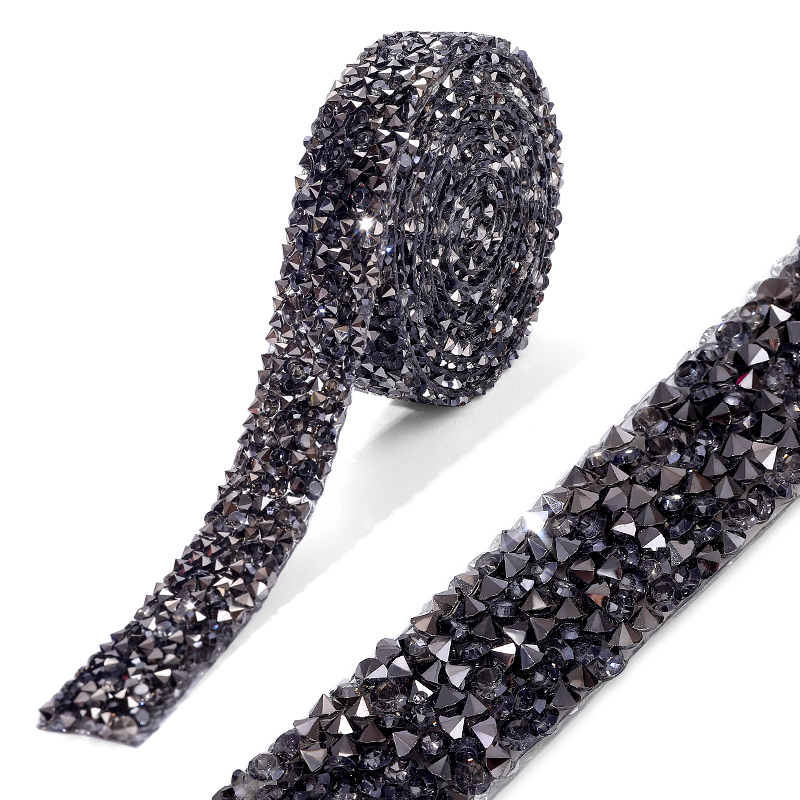Garniture en strass de 1 mètre, 15mm/20mm, correction à /colle sur résine, ruban à paillettes, utiliser des vêtements, des chaussures, des décorations de robe de mariée