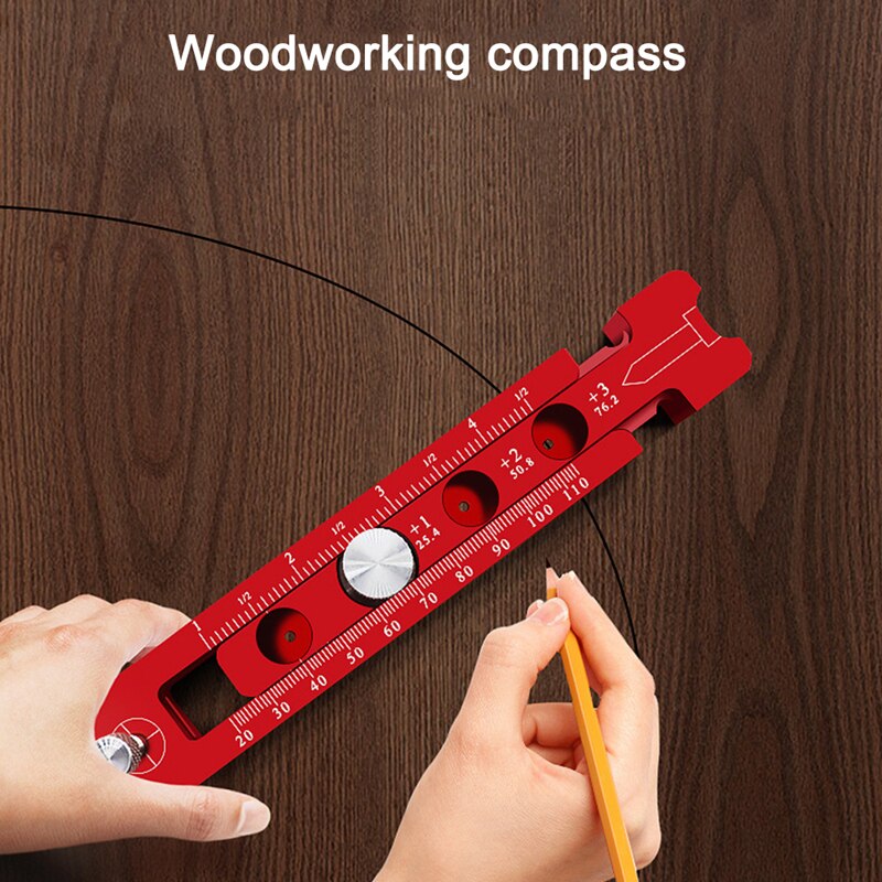 Woodworking Compasses Precision Tiny Circle Maker Alloy Scribe 360 Degree Round Marking Gauge Carpenter Tool Portable Compass