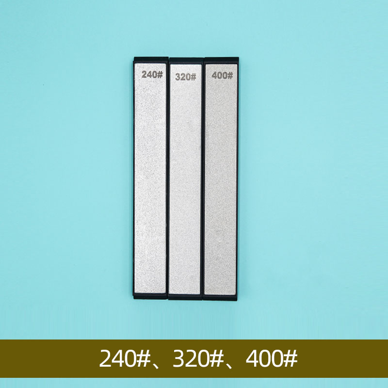 Double-sided knife sharpener sharpening stone fixed grinding stone diamond whetstone oil stone honing stones: 240 320 400 grit