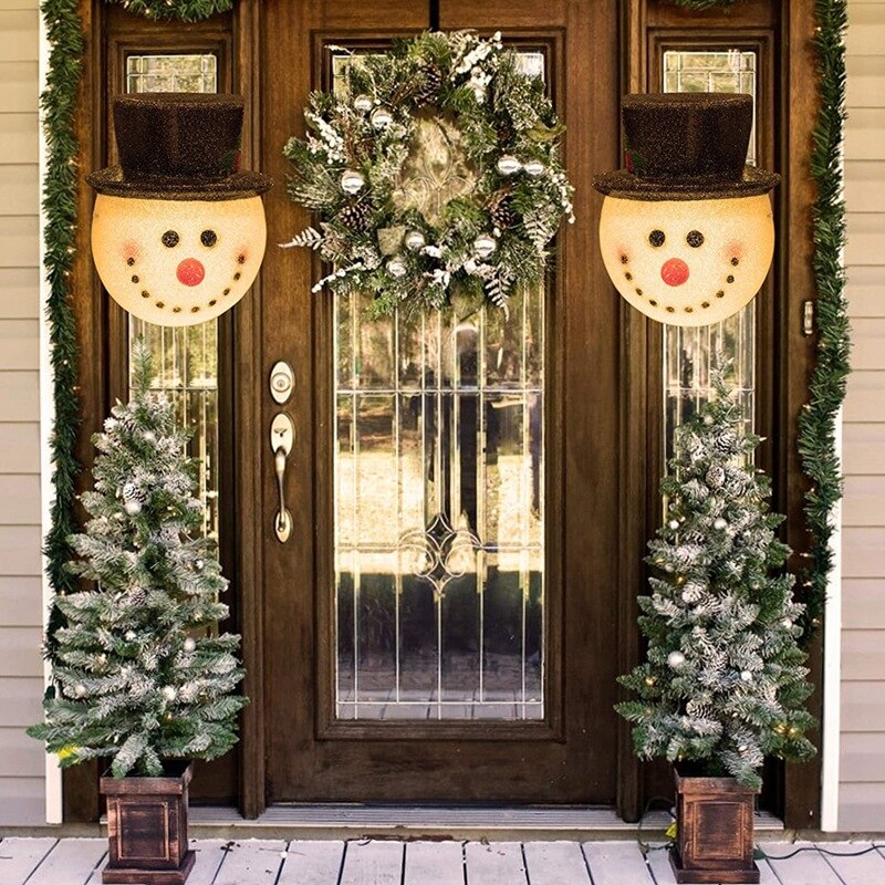 BESTSnowman Christmas Light Covers, Outdoor Decor for Porch Lights