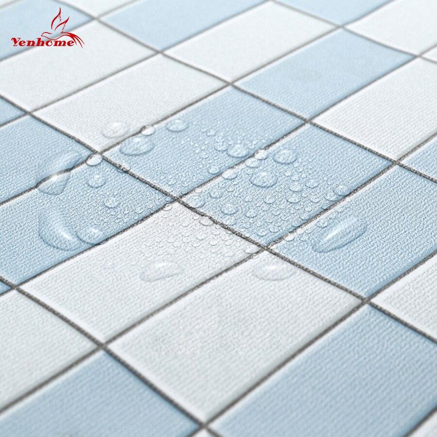 Keuken Backsplash Tegels Pvc Mozaïek Behang Badkamer Waterdicht Muurstickers Zelfklevende Contact Papier Pvc Vinyl Home Decor