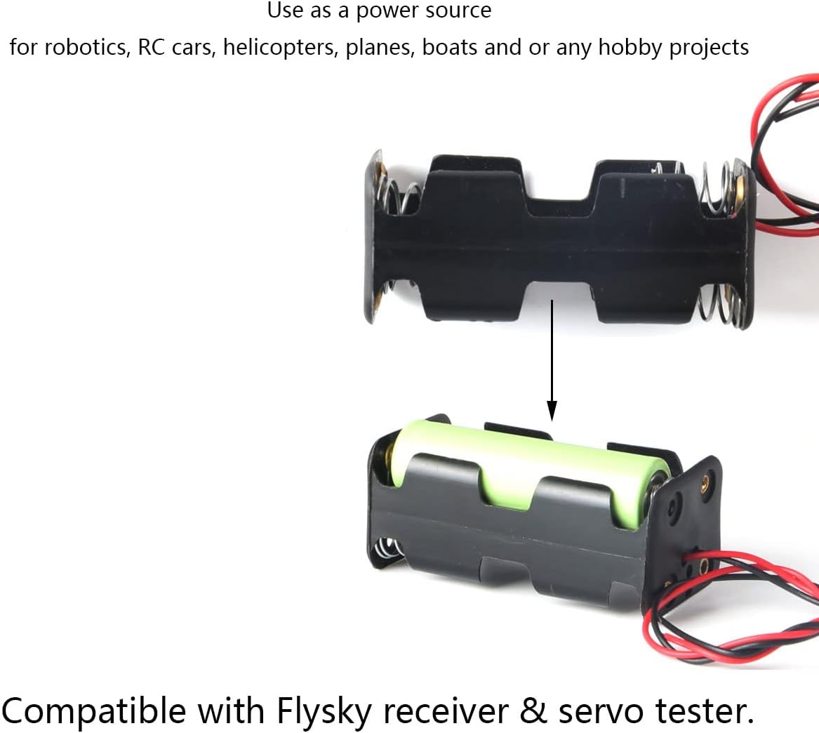 1einstellen RC Servo Motor- Tester Regler Bausatz + 180 Grad 9g Servo mit 6V Batterie Halfter für Robotik RC Autos Hubschrauber Flugzeuge