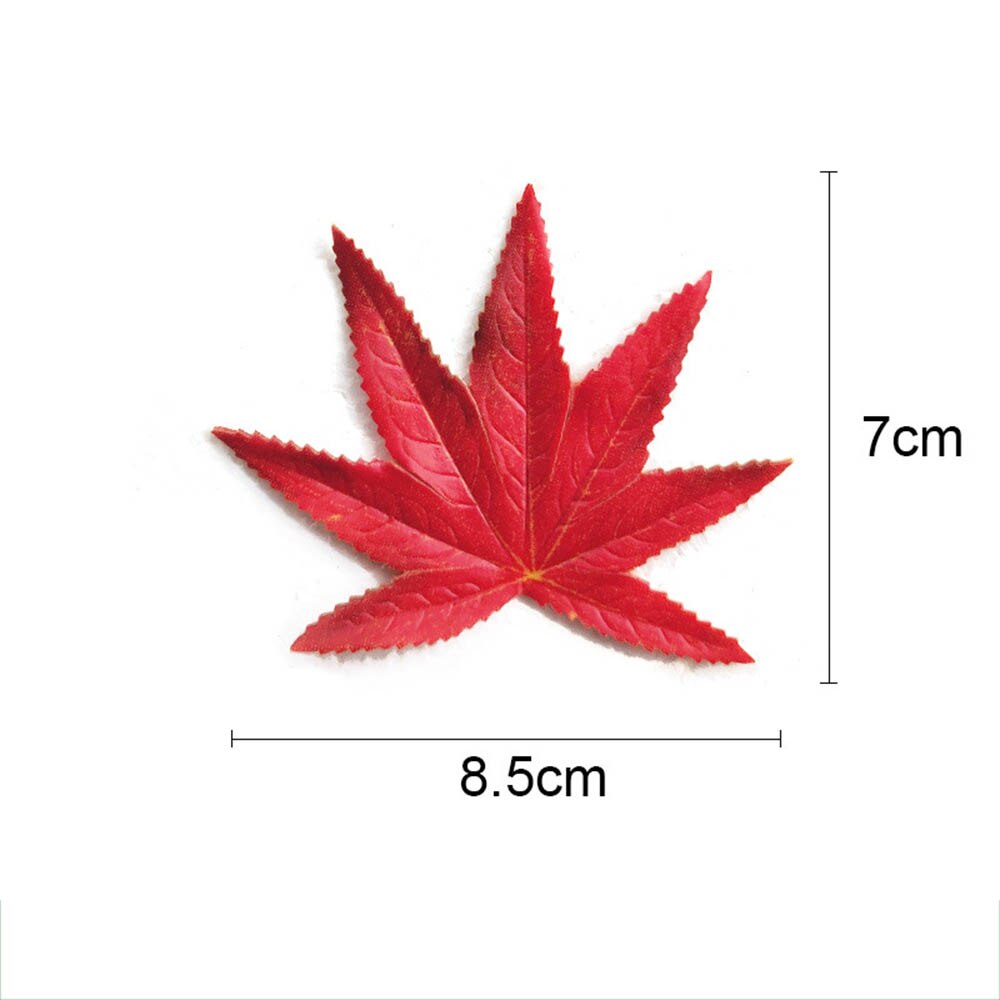 90PCS Herfst Decoratie Kunstmatige Esdoorn Planten Maple Bladeren Bruiloft Woondecoratie Party Garden Decor