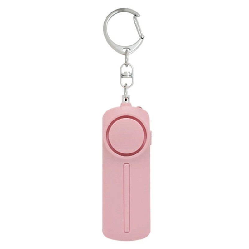 LLavero de alarma Personal 634A para mujer, 1 paquete reutilizable, aprobado por la policía, alarmas de seguridad altas de 130DB, con luz LED: Pink