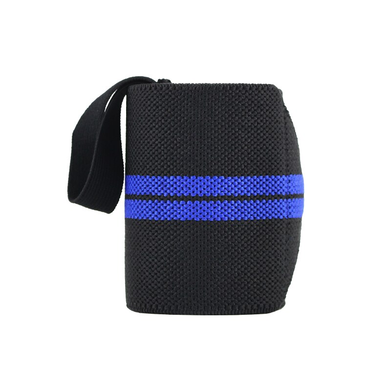 Adjustable Wristband Elastic Wrist Wraps Bandages For Weightlifting Power Lifting Breathable Wrist Support: blue left