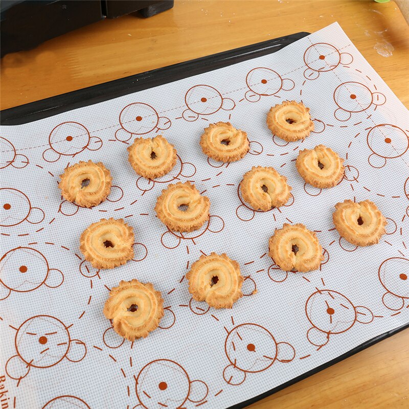 Silicone Macaron Bakmat Non Stick Macaron Bakken Papier Hittebestendig Oven Sheet Liner Gebak Bakvormen Bakken Tools